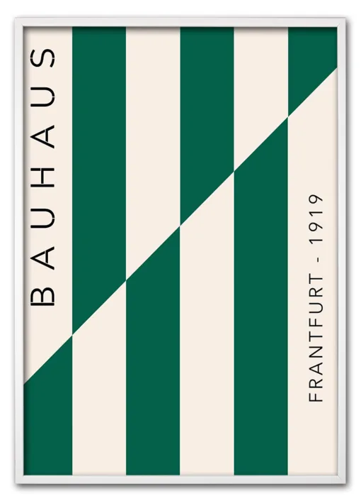 Bauhaus Frankfurt Lines – Green Edition Hvid