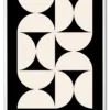 Bauhaus Pattern Grid – Black Edition Hvid