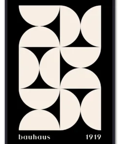 Bauhaus Pattern Grid – Black Edition Sort