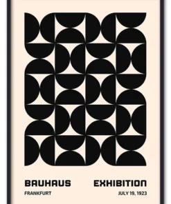 Bauhaus Pattern Grid – Black Sort