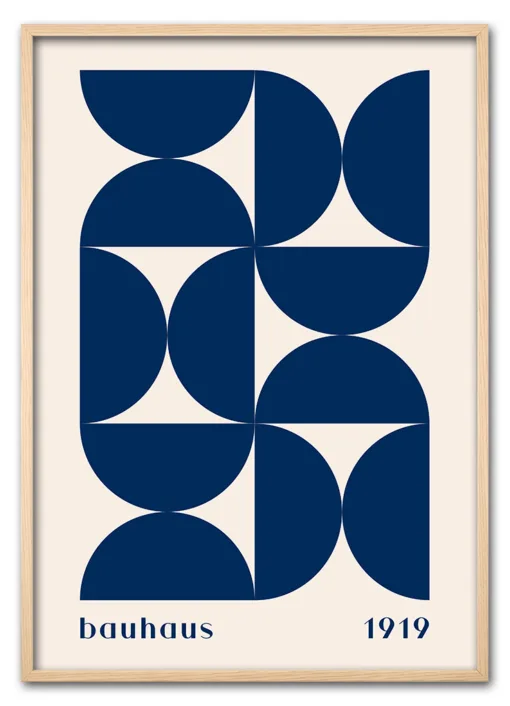 Bauhaus Pattern Grid – Blue Edition Eg