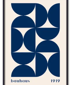 Bauhaus Pattern Grid – Blue Edition Sort