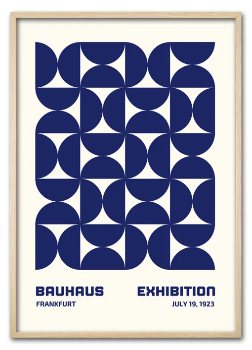 Bauhaus Repeats No. 01 – Blue Eg