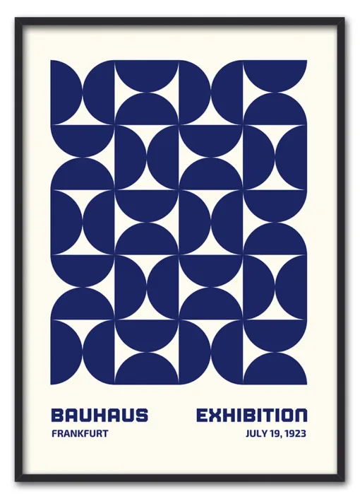 Bauhaus Repeats No. 01 – Blue Sort