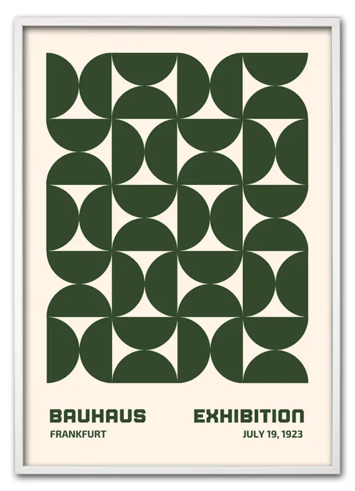 Bauhaus Repeats No. 02 – Green Hvid