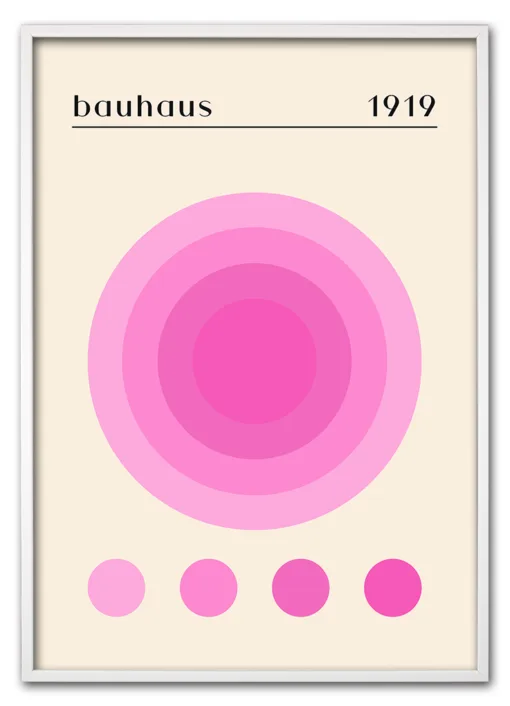 Bauhaus Spectrum Pink Hvid