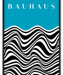Bauhaus Waveform No. 02 – Cyan Sort