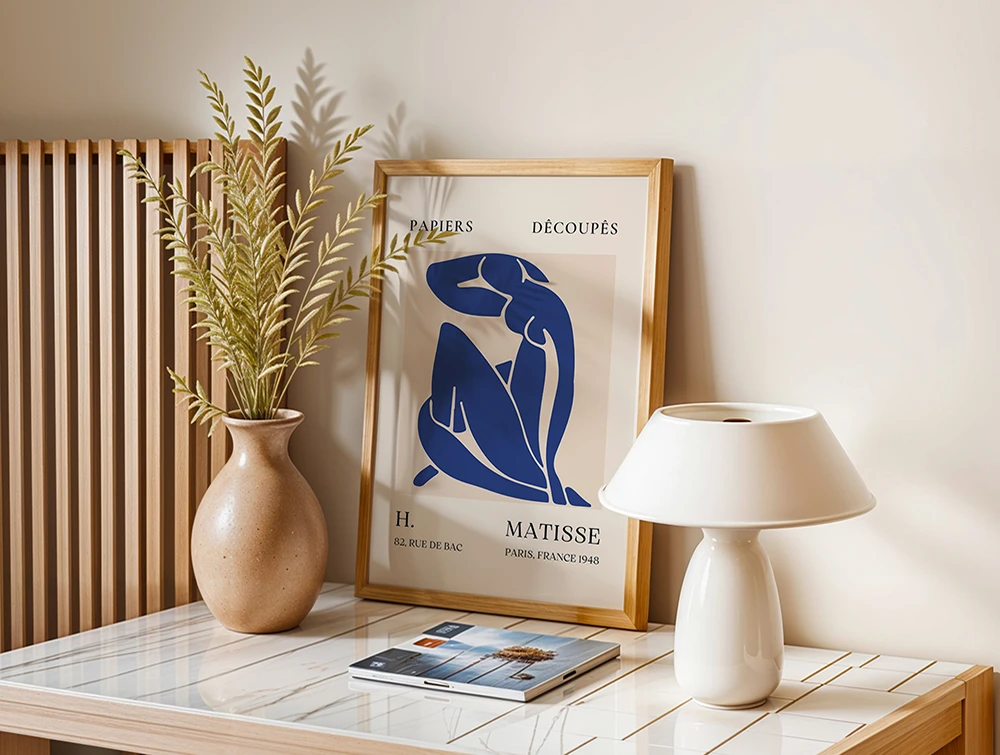 Farverig plakat af Matisse