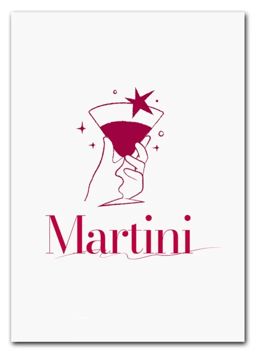 Twinkle Martini Plakat